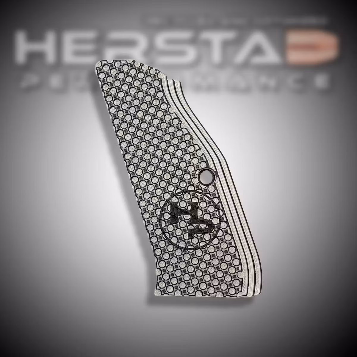 Herstad Performance - CZ Shadow 2 - Flat Thick - Long - Silver/Black (Black logo)
