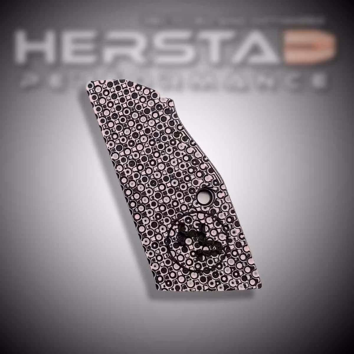 Herstad Performance - CZ Tactical Sport 2 - Palm Swell Thick - Pink Pudder/Black (Black logo)