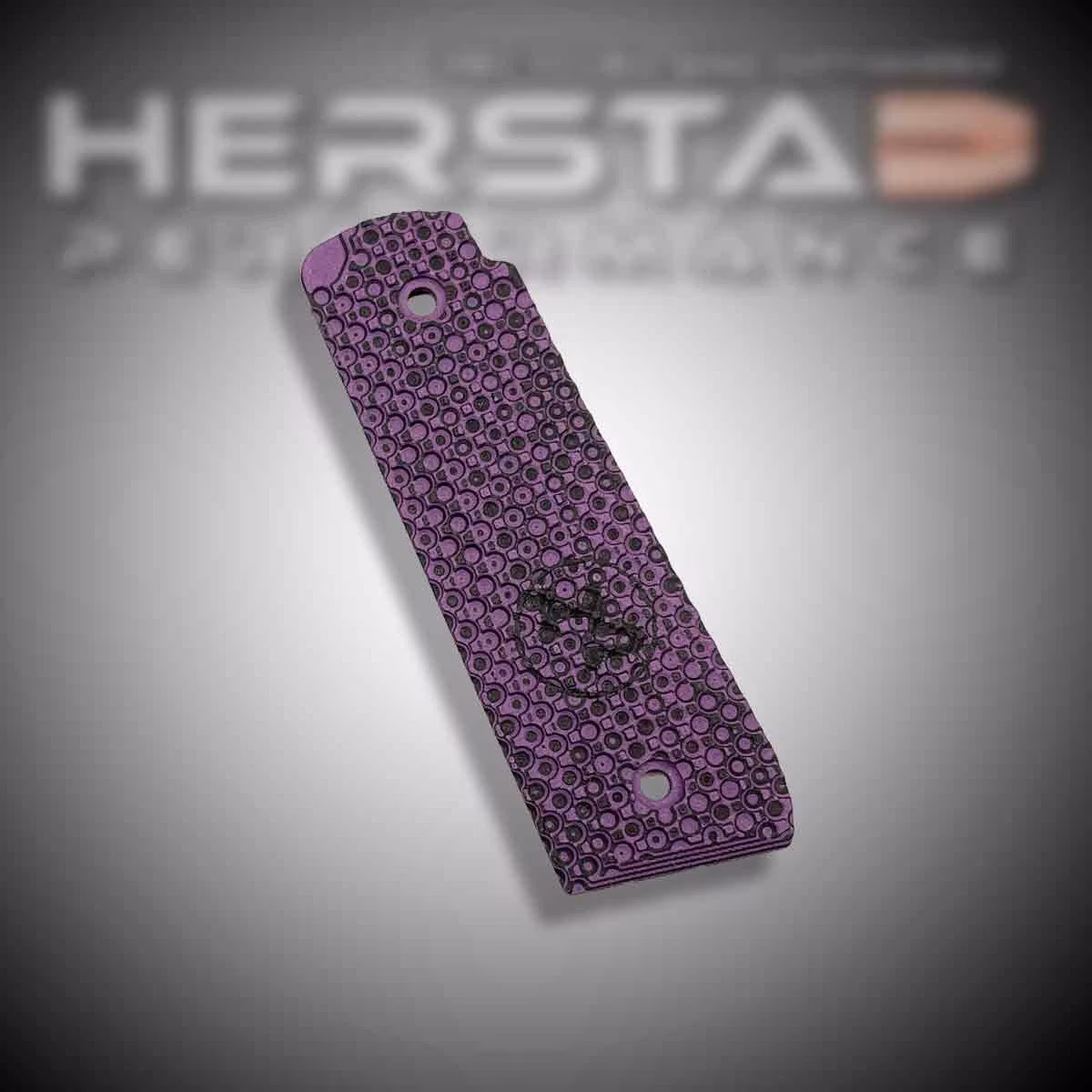 Herstad Performance - Ruger MK IV 22/45 - Flat Thick - Purple/Black (Black logo)