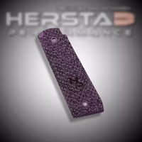 Herstad Performance - Ruger MK IV 22/45 - Palm Swell Thick - Purple/Black (Black logo)