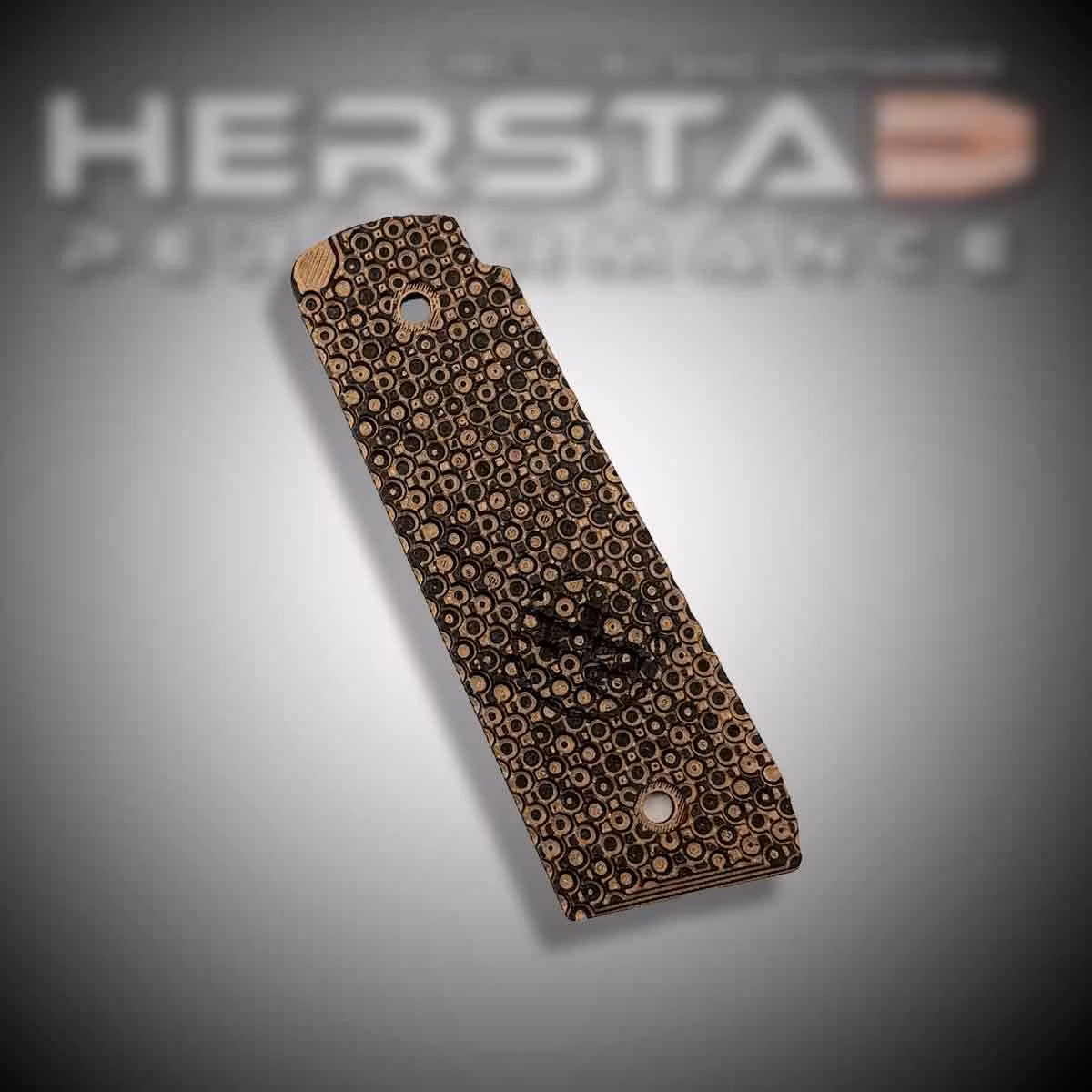 Herstad Performance - Ruger MK IV 22/45 - Palm Swell Thick - Copper/Black (Black logo)