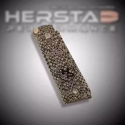 Herstad Performance - Ruger MK IV 22/45 - Palm Swell Thick - Gold/Black (Black logo)