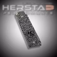 Herstad Performance - Ruger MK IV 22/45 - Palm Swell Thick - Silver/Black (Black logo)