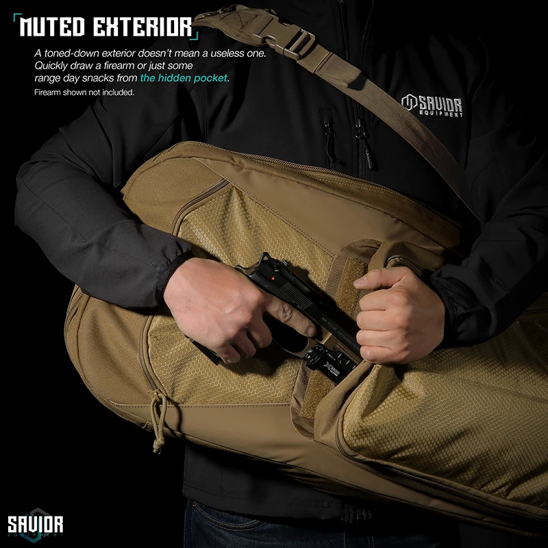 Kopia Savior Equipment - Specialist 30" Covert Single Rifle Case - Brown