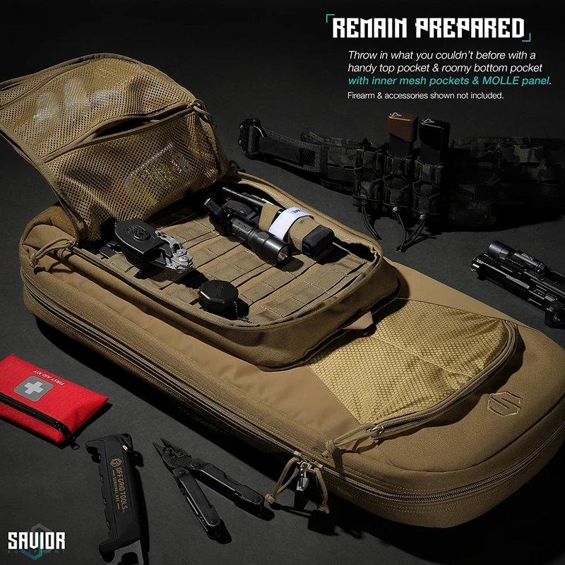Kopia Savior Equipment - Specialist 30" Covert Single Rifle Case - Brown