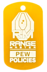 RangeMaster – PEW POLICIES Travel Tags (1-pack) - Guld
