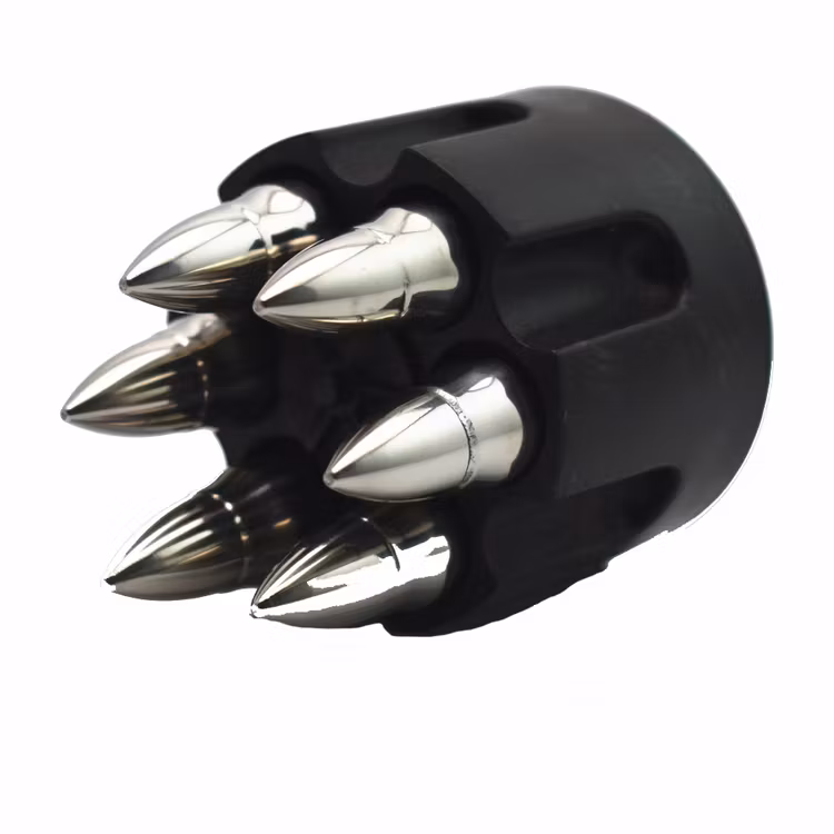 Whiskeykulor i Revolvertrumma - Silver