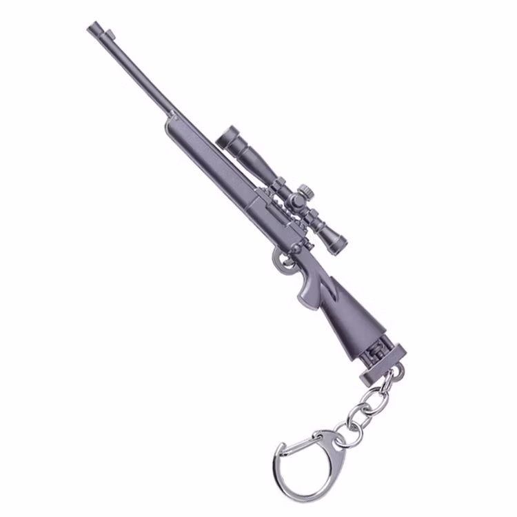 Keychain with guns - different variants