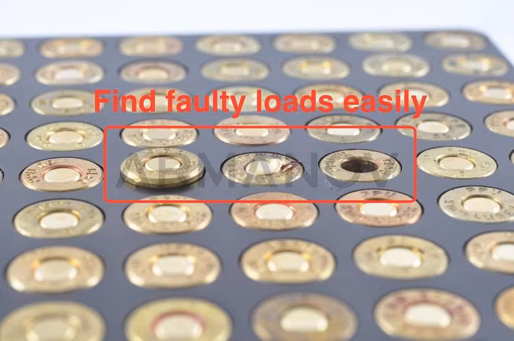 Armanov - Case Gauge box 100 rnd pockets with Flip Cover