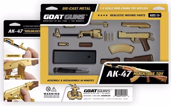 GoatGuns - Mini AK47 - Gold