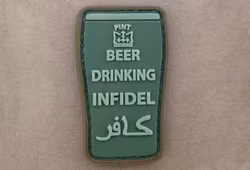 3D - Beer drinking infidel Patch