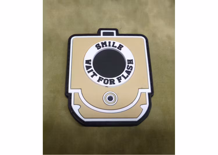 3D Patch - Smile for flash and Wait - PVC
