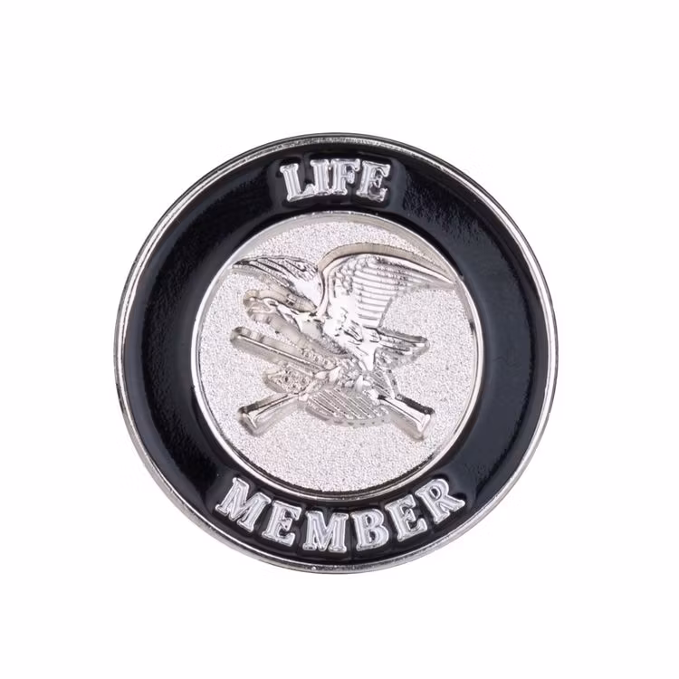 NRA Patriot member jumbo antiqued pins