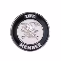 NRA Patriot member jumbo antiqued pins