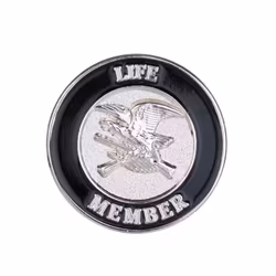 NRA Patriot member jumbo antiqued pins