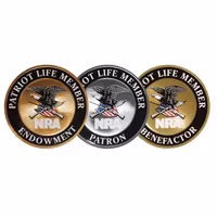 NRA Patriot life member decals