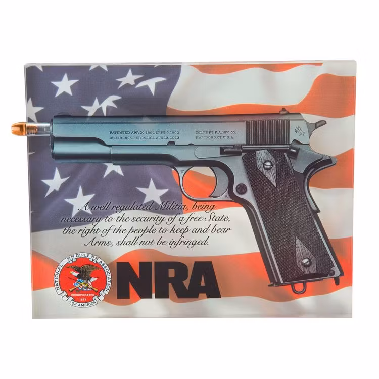 NRA 1911 3D Collectible bullet blockart