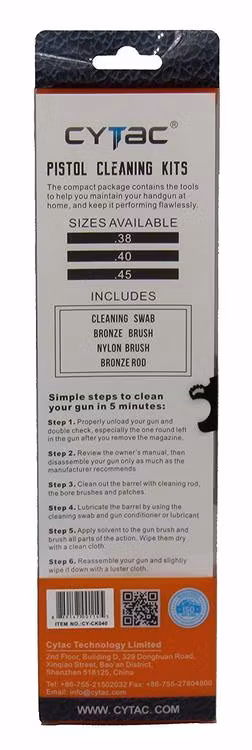 Cytac - Pistol Cleaning Kit - .40 cal