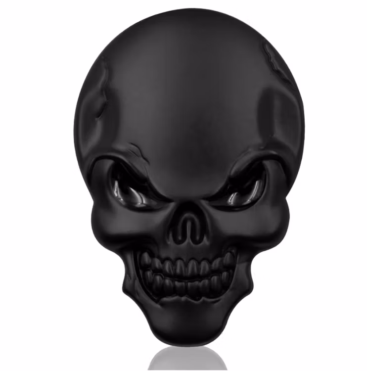 3D Metal Emblem - Skull