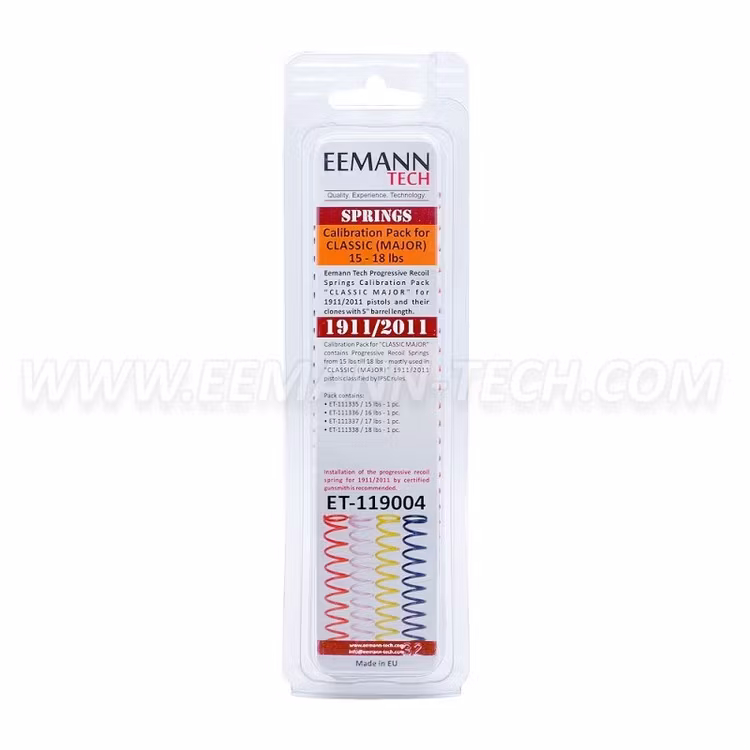 Eemann Tech - Recoil springs calibration pack classic major for 1911/2011