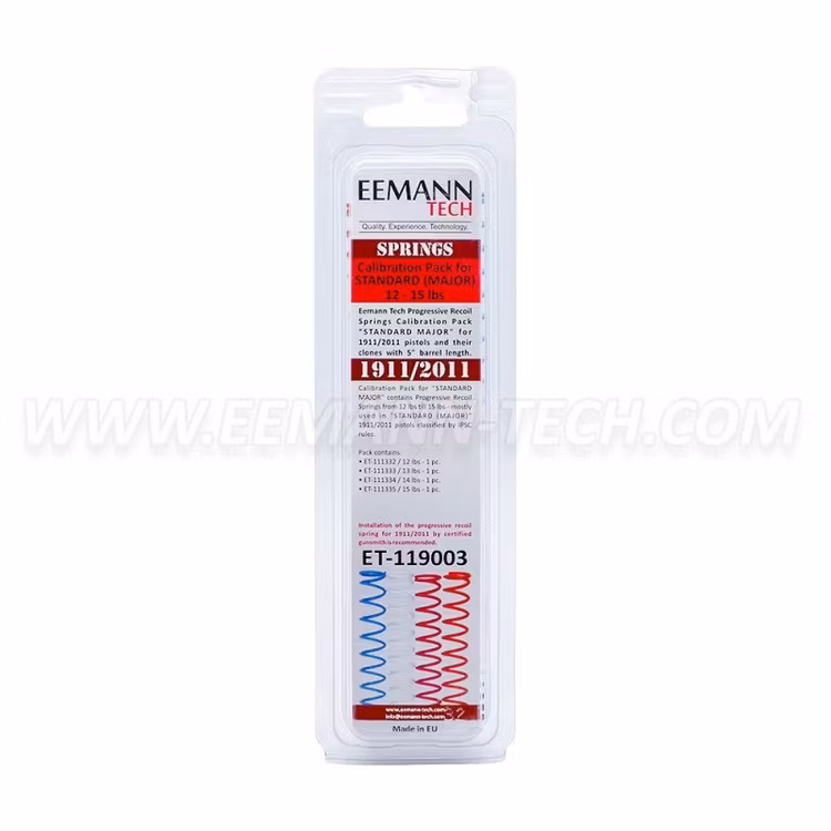Eemann Tech - Recoil springs calibration pack standard major for 1911/2011