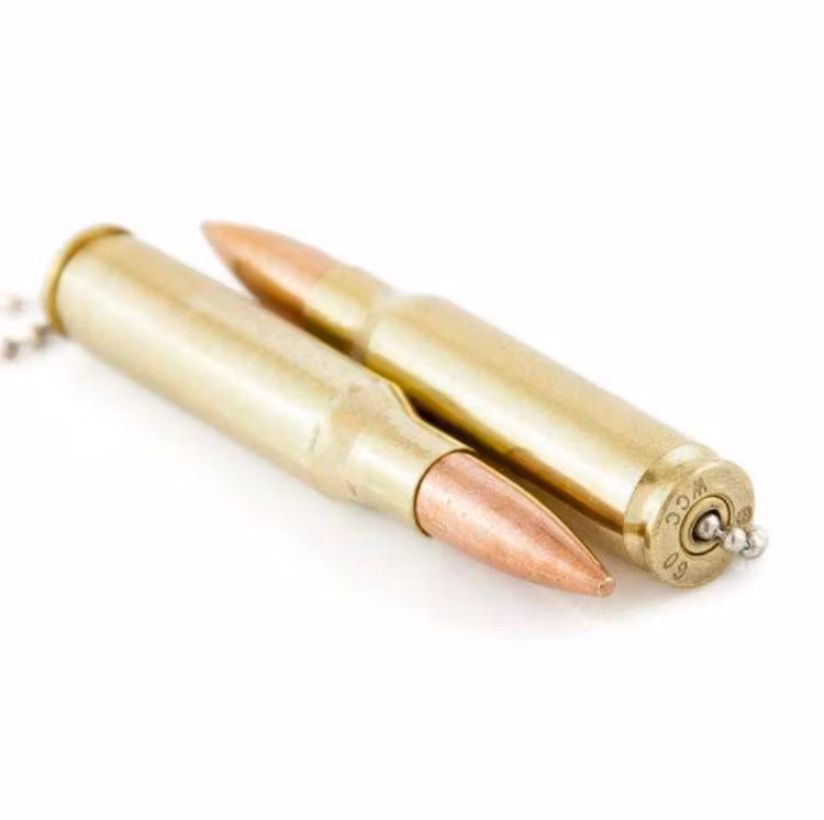 Lucky Shot - .308 Caliber Real Bullet car mirror hangers - Set of 2