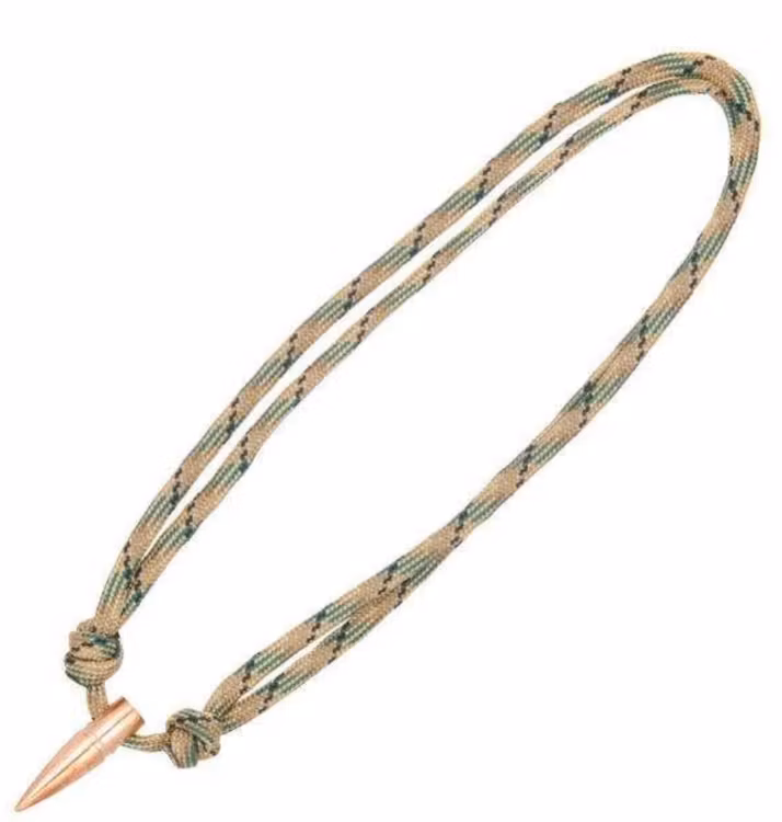 Lucky Shot - Paracord .308 Projectile Sniper Necklace