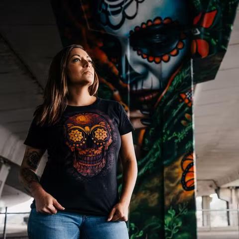 Grunt Style - Suger Skull - Women's - T-Shirt