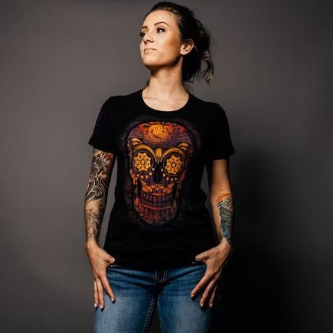 Grunt Style - Suger Skull - Women's - T-Shirt