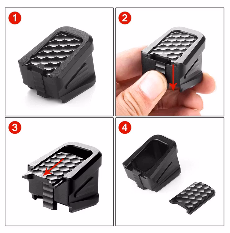 Glock - Magazine Base Pad Kit for Glock - Black