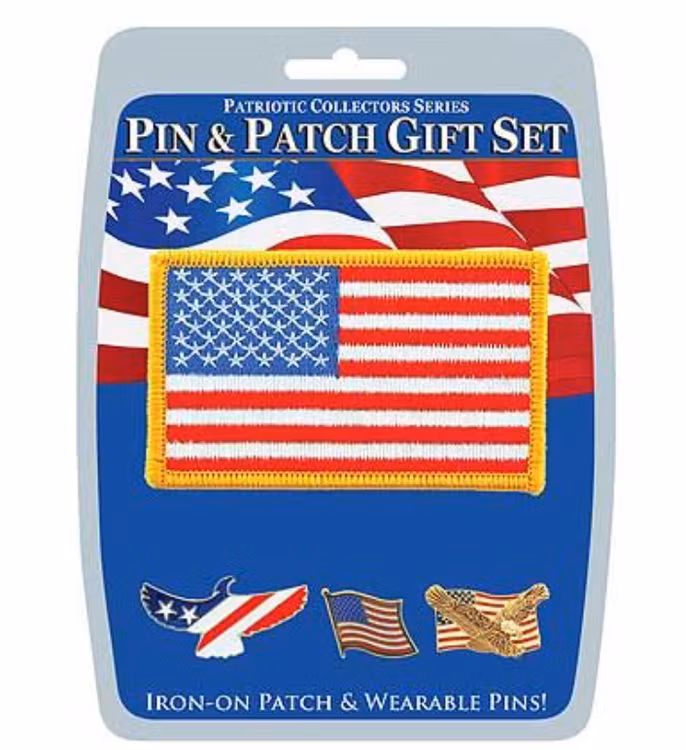 Eagle Emblem - Gift set - USA Patriotic (Pin & Patch)