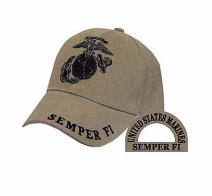 Eagle Emblem -  USMC Semper Fi - Cap
