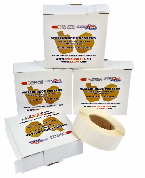 CED/DAA självhäftande täcklappar – waterproof target pasters – rulle