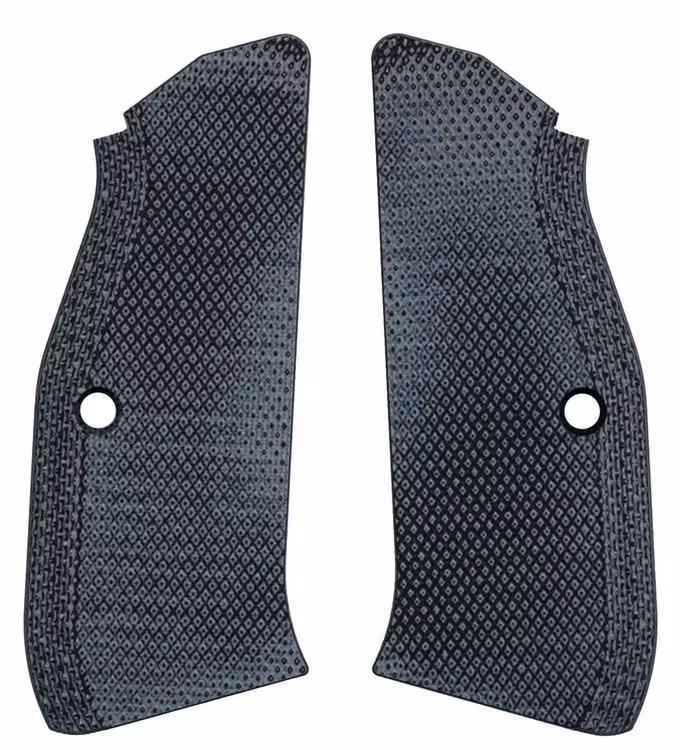 LokGrips - CZ Shadow 2 Thin Full Checkered - Gray Black