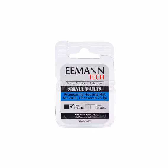 Eemann Tech - 2011 Mainspring Housing Flat – Checkered 25 lpi
