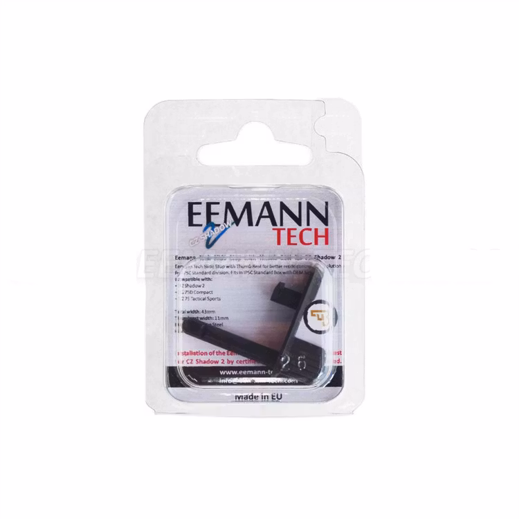 Eemann Tech - CZ Shadow 2 /CZ P-01 & CZ 75 D - Compact slide stop with thumb rest