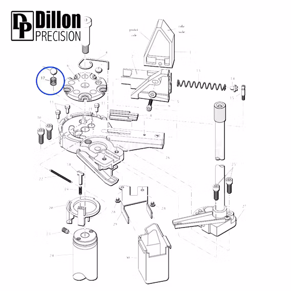 Eemann Tech - Index ball spring for DILLON XL650/XL750