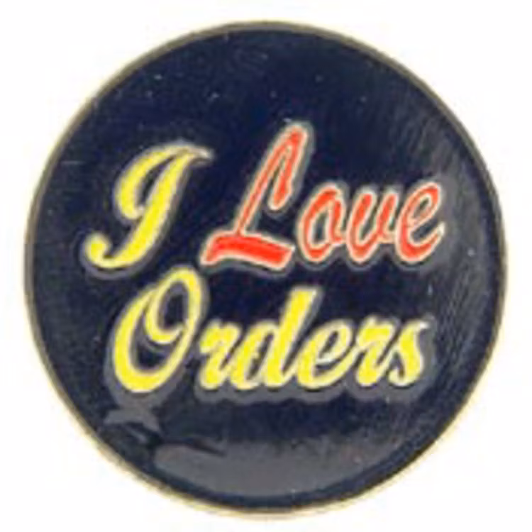 Eagle Emblem - Pin - I love orders