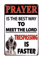 Prayer - Metal tin sign