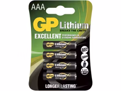 GP - Lithium AAA 1.5V - 4 pack