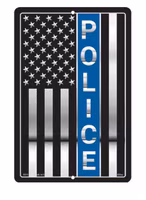 Eagle Emblem - Sign - Blue line