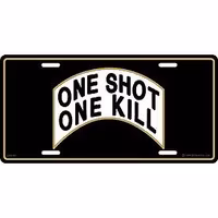 Eagle Emblem - Licens plate - One shot