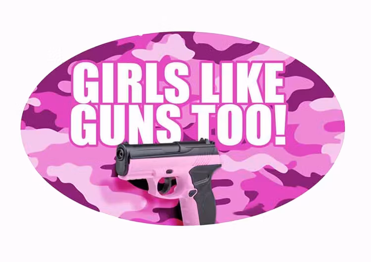 Girls like guns too - Sticker