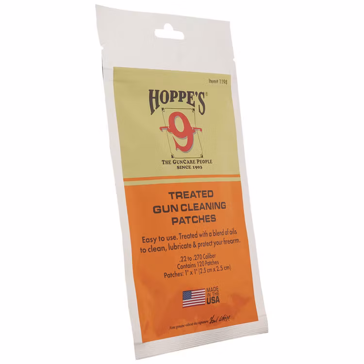 Hoppe's No. 9 - Treated gun cleaning patches