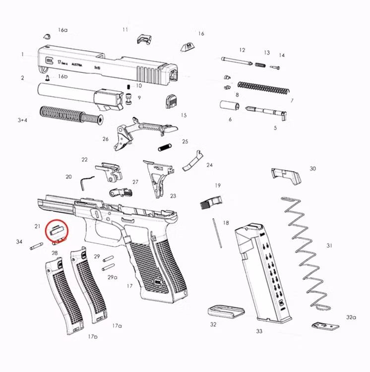 Glock - Slide Lock - Gen5