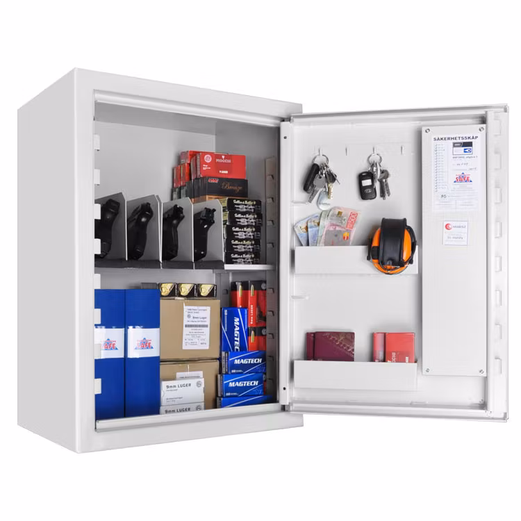 Scandinavian Safe - SP33 - Vit - Pistolskåp - SSF3492