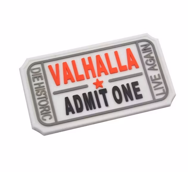 Valhalla Admit One - 3D PVC Rubber Patch