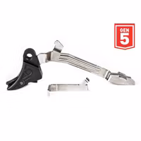 Zevtec - Fulcrum bar adjustable curved trigger for glock gen 5 9mm, .40, 357