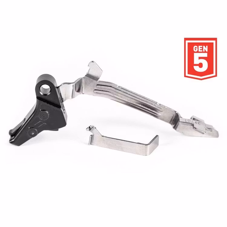 Zevtec - Fulcrum bar adjustable flat trigger for glock gen 5 9mm, .40, 357