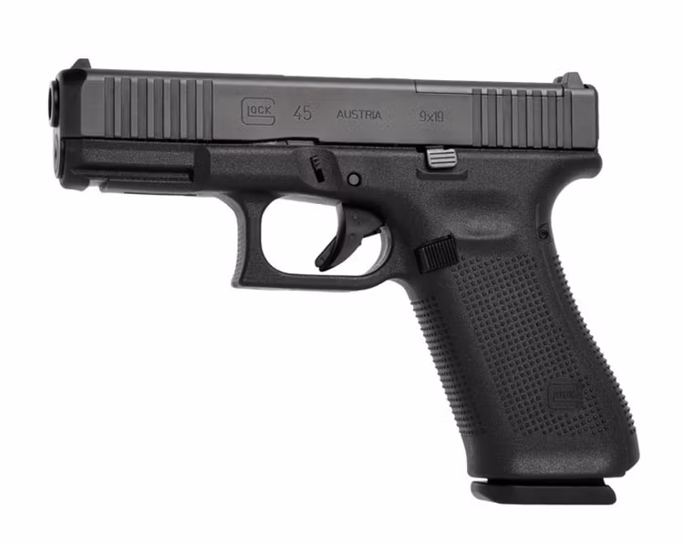 Glock 45 Gen5 MOS FS – kompakt och kraftfull pistol med optikförberedelse och Front Serrations